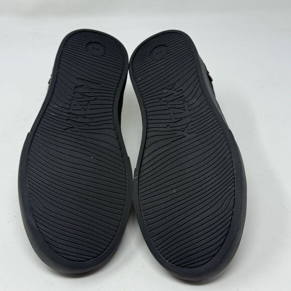 Kizik Venice Sneakers Womens 8.5 Triple Black Canvas Slip In Handsfree Shoes - Picture 13 of 16